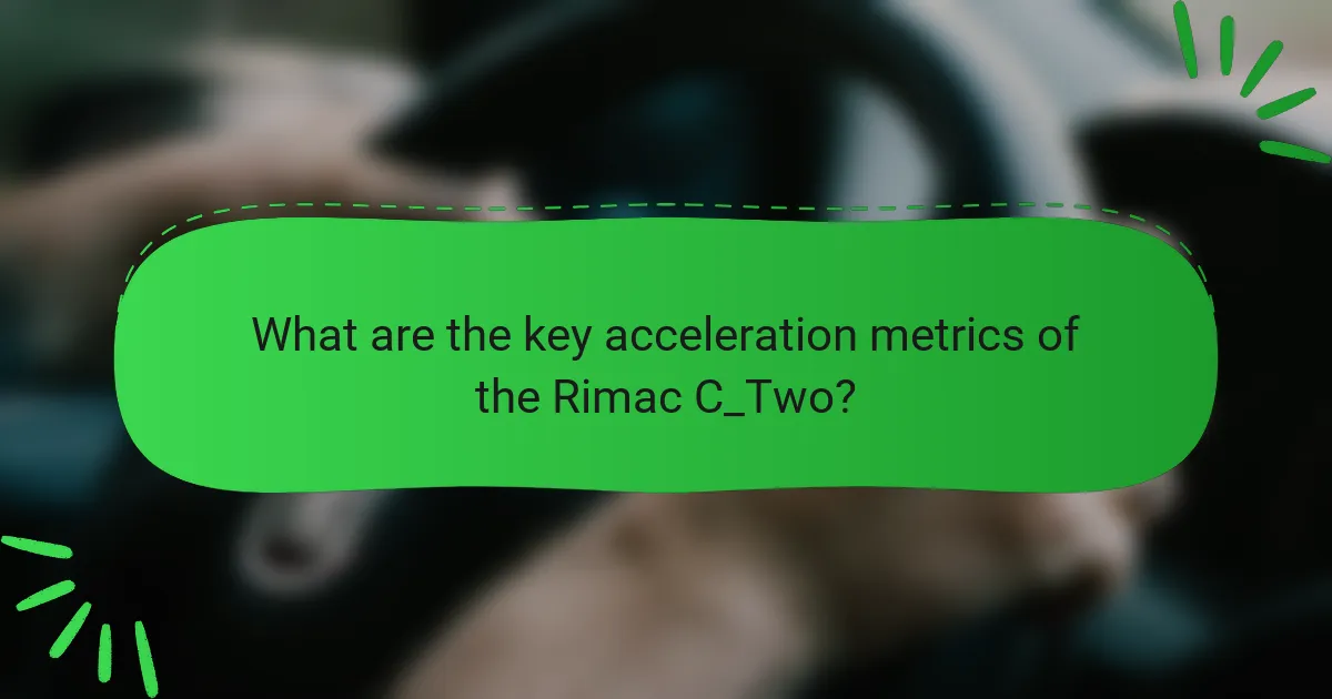 What are the key acceleration metrics of the Rimac C_Two?
